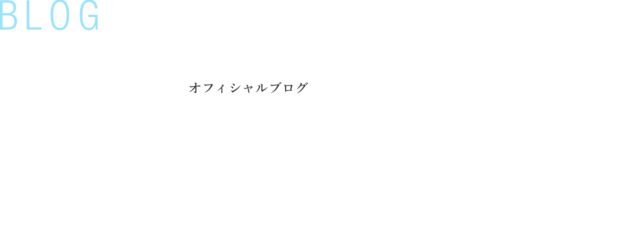 オフィシャルブログ